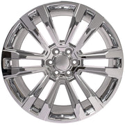 OE Wheels CV44 24x10 6x139.7 24et Chrome Wheel SET