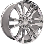 OE Wheels CV44 24x10 6x139.7 24et Chrome Wheel SET