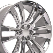 Set(4) 24x10 CV44 Chrome - 6x139.7 +24ET