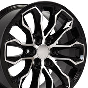 Set(4) 17x8 CV54 Gloss Black Machined - 6x120 +33ET