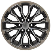 17x8 CV54 Satin Gunmetal Machined Face - Two Tone - 6x120 +33ET