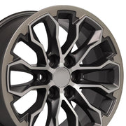 17x8 CV54 Satin Gunmetal Machined Face - Two Tone - 6x120 +33ET