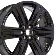 OEM Wheels CV57 22x8.5 6x120 50et Gloss Black Wheel SET