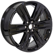 OEM Wheels CV57 22x8.5 6x120 50et Gloss Black Wheel SET