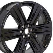 OEM Wheels CV57 22x8.5 6x120 50et Gloss Black Wheel SET
