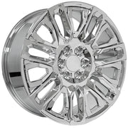 Set(4) 22x9 CV57 Chrome with Chrome Insert - 6x139.7 +28ET with 285/45r22 Sailun TerraMax RT Tires &amp; TPMS