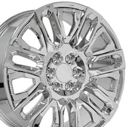 22" Replica Wheel fits GMC Sierra 1500 - CV57 Chrome with Chrome Insert 22x9