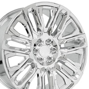Set(4) 24x10 CV57 Chrome with Chrome Insert - 6x139.7 +31ET