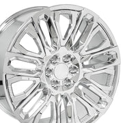 Set(4) 24x10 CV57 Chrome with Chrome Insert - 6x139.7 +31ET