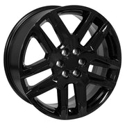 20x8 CV58 Gloss Black - 6x120 +50ET