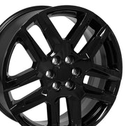 20x8 CV58 Gloss Black - 6x120 +50ET