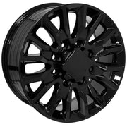 Set(4) 20x8.5 CV59B Gloss Black - 8x180 +47ET
