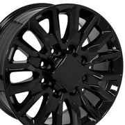 Set(4) 20x8.5 CV59B Gloss Black - 8x180 +47ET