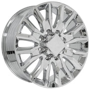 22" Replica Wheel fits Chevrolet Silverado 2500/3500 - CV59B Chrome 22x8.5
