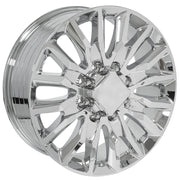 22" Replica Wheel fits Chevrolet Silverado 2500/3500 - CV59B Chrome 22x8.5