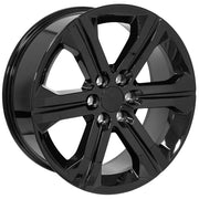 Set(4) 22x9 CV60 Gloss Black - 6x139.7 +24ET with 285/45r22 Sailun TerraMax AT2 Tires