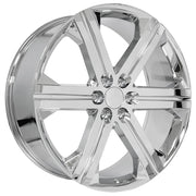 26" Replica Wheels fit Chevrolet Silverado 1500 - CV60 Chrome 26x10 Set