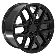 Set(4) 20x9 CV62 Gloss Black - 6x139.7 +28ET