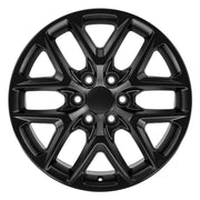 20" Replica Wheels fit Chevrolet Silverado 1500 - CV62 Satin Black 20x9, Sailun Tires Set