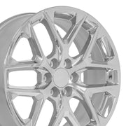 Set(4) 22x9 CV62 Chrome - 6x139.7 +28ET