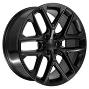 OE Wheels CV62 24x10 6x139.7 Gloss Black Wheels 305-35-24 Ironman iMove GEN 2 Tires SET