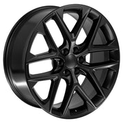 OE Wheels CV62 24x10 6x139.7 28et Satin Black Wheel SET