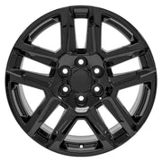 OE Wheels CV63 20x9 6x139.7 Gloss Black Wheels 275-55-20 Sailun TerraMax RT Tires TPMS SET