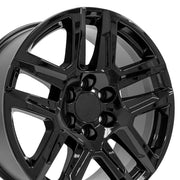 Set(4) 20x9 CV63 Gloss Black - 6x139.7 +28ET