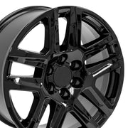 Set(4) 20x9 CV63 Gloss Black - 6x139.7 +28ET