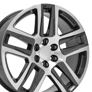 22x9 CV63 Gloss Gunmetal Machined - 6x139.7 +28ET