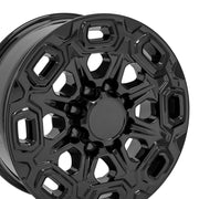 OE Wheels CV64 20x8.5 8x165.1 12et Gloss Black Wheel SET