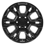 18" Replica Wheels fit Chevrolet Silverado 1500 - CV65 Gloss Black 18x8.5, Sailun Tires &amp; TPMS Set