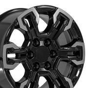 Set(4) 18x8.5 CV65 Gloss Black Machined - 6x139.7 +26ET