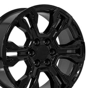 OE Wheels CV65 20x9 6x139.7 26et Gloss Black Wheel SET