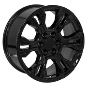 Set(4) 20x9 CV65 Gloss Black - 6x139.7 +26ET with 275/55r20 TBB TS-37 AT Tires