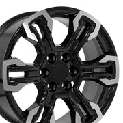 Set(4) 20x9 CV65 Gloss Black Machined - 6x139.7 +26ET