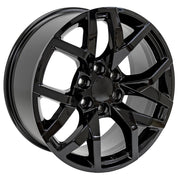 OE Wheels CV66 20x9 6x139.7 Gloss Black Wheels 275-55-20 Ironman Imove GEN 2 SUV Tires SET