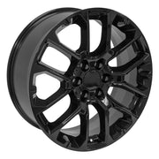 Set(4) 22x9 CV67 Gloss Black - 6x139.7 +28ET with 285/45r22 Ironman iMove GEN 2 SUV Tires