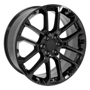 Set(4) 24x10 CV67 Gloss Black - 6x139.7 +28ET