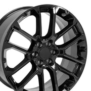 Set(4) 24x10 CV67 Gloss Black - 6x139.7 +28ET