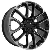 OE Wheels CV67 24x10 6x139.7 Gloss Black Machined Wheels 295-35-24 Ironman iMove GEN 2 Tires TPMS SET