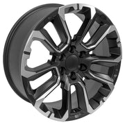 Set(4) 22x9 CV68 Satin Black with Milled Edge - 6x139.7 +28ET with 285/45r22 Sailun TerraMax RT Tires