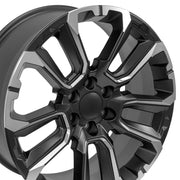 Set(4) 22x9 CV68 Satin Black with Milled Edge - 6x139.7 +28ET