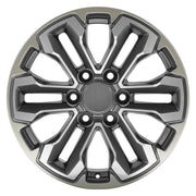 Set(4) 18x8.5 CV69 Satin Gunmetal Machined Face - Two Tone - 6x139.7 +26ET with 275/65r18 Ironman All Country AT-X Tires &amp; TPMS