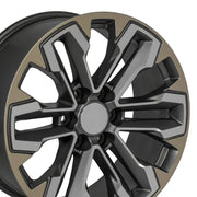 Set(4) 20x9 CV69 Satin Gunmetal Machined Face - Two Tone - 6x139.7 +26ET