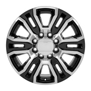 Set(4) 20x8.5 CV70A Gloss Black Machined - 8x165.1 +12ET