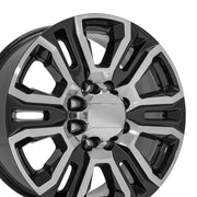 20x8.5 CV70A Gloss Black Machined - 8x165.1 +12ET