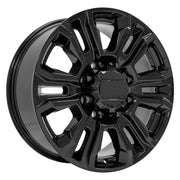 OE Wheels CV70 20x8.5 8x180 47et Gloss Black Wheel SET