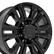 OE Wheels CV70 20x8.5 8x180 47et Gloss Black Wheel SET
