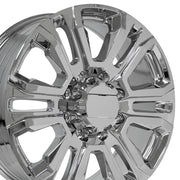 Set(4) 22x8.5 CV70B Chrome - 8x180 +47ET